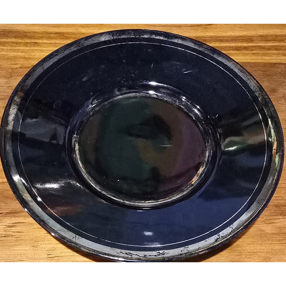 Vintage Art of Chokin Japan Decorative Plate - 24K Gold Edged Metal Engraving